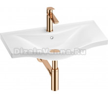 Комплект Wellsee Bisou 201003634 глянцевый белый, розовое золото, 4 в 1