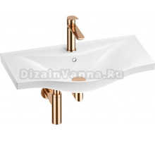 Комплект Wellsee Bisou 201003644 глянцевый белый, розовое золото, 4 в 1