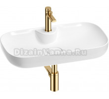 Комплект Wellsee Croquis 2.0 201002133 белый глянцевый, золото, 4 в 1