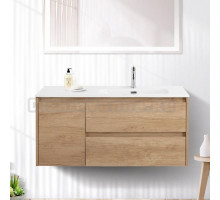 Тумба с раковиной BelBagno Kraft 100 R, 2 ящика, дверца, rovere nebrasca nature