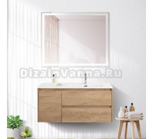 Мебель для ванной BelBagno Kraft 100 R, 2 ящика, дверца, rovere nebrasca nature