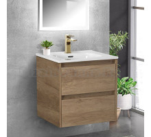 Тумба с раковиной BelBagno Kraft 50 подвесная, rovere nebrasca nature