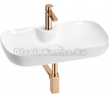 Комплект Wellsee Croquis 2.0 201002139 белый глянцевый, розовое золото, 4 в 1