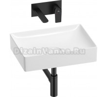 Комплект Wellsee Pure BY 201002672 С ВНУТРЕННЕЙ ЧАСТЬЮ, глянцевый белый, матовый черный, 4 в 1