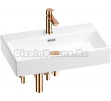 Комплект Wellsee Graceful Pro 201004669 глянцевый белый, розовое золото, 5 в 1