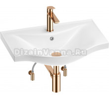 Комплект Wellsee Bisou 201005229 глянцевый белый, розовое золото, 5 в 1