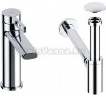 Комплект для раковины Wellsee ONCE! and forever 201000026 с сифоном и донным клапаном, хром