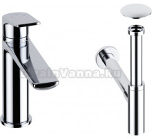 Комплект для раковины Wellsee ICON! for life 201000081 с сифоном и донным клапаном, хром