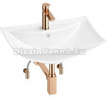 Комплект Wellsee Cerulean 201004689 глянцевый белый, розовое золото, 5 в 1