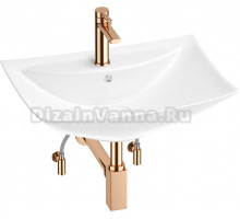 Комплект Wellsee Cerulean 201004694 глянцевый белый, розовое золото, 5 в 1