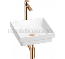 Комплект Wellsee Doux 201002179 белый глянцевый, розовое золото, 4 в 1