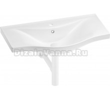 Раковина Wellsee Bisou 201001715 80, с сифоном, матовый белый