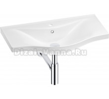 Раковина Wellsee Bisou 201001716 80, с сифоном, хром