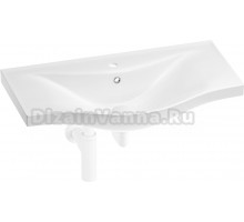 Раковина Wellsee Bisou 201001725 80, с сифоном, матовый белый