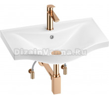 Комплект Wellsee Bisou 201005239 глянцевый белый, розовое золото, 5 в 1