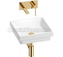 Комплект Wellsee Doux 201002193 С ВНУТРЕННЕЙ ЧАСТЬЮ, белый глянцевый, золото, 4 в 1