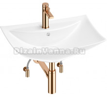 Комплект Wellsee Cerulean 201004714 глянцевый белый, розовое золото, 5 в 1