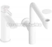 Комплект для раковины Wellsee ONCE! and forever 201000110 с сифоном и донным клапаном, белый матовый