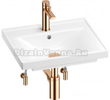 Комплект Wellsee FreeDom 201004734 глянцевый белый, розовое золото, 5 в 1