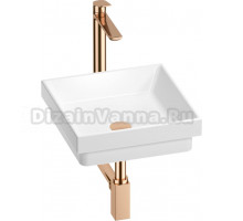 Комплект Wellsee Doux 201002199 белый глянцевый, розовое золото, 4 в 1