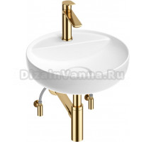 Комплект Wellsee Chalice Perfection 201004333 глянцевый белый, золото, 5 в 1