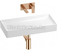 Комплект Wellsee Pure BY 201002714 С ВНУТРЕННЕЙ ЧАСТЬЮ, глянцевый белый, розовое золото, 4 в 1