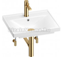 Комплект Wellsee FreeDom 201004753 глянцевый белый, золото, 5 в 1