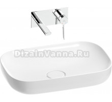 Комплект Wellsee Croquis 201000586 С ВНУТРЕННЕЙ ЧАСТЬЮ, глянцевый белый, хром, 2 в 1