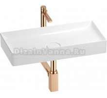 Комплект Wellsee Pure BY 201002729 глянцевый белый, розовое золото, 4 в 1