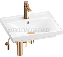 Комплект Wellsee FreeDom 201004774 глянцевый белый, розовое золото, 5 в 1