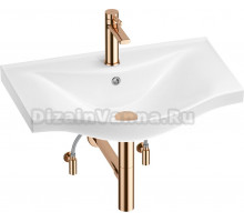 Комплект Wellsee Bisou 201005254 глянцевый белый, розовое золото, 5 в 1