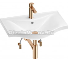 Комплект Wellsee Bisou 201005259 глянцевый белый, розовое золото, 5 в 1