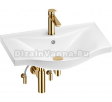 Комплект Wellsee Bisou 201005268 глянцевый белый, золото, 5 в 1