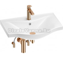 Комплект Wellsee Bisou 201005269 глянцевый белый, розовое золото, 5 в 1