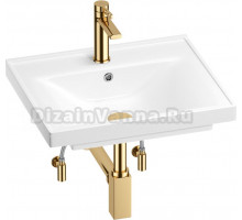 Комплект Wellsee FreeDom 201004793 глянцевый белый, золото, 5 в 1