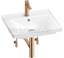 Комплект Wellsee FreeDom 201004804 глянцевый белый, розовое золото, 5 в 1