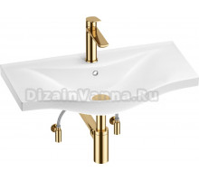 Комплект Wellsee Bisou 201005278 глянцевый белый, золото, 5 в 1