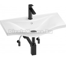 Комплект Wellsee Bisou 201005287 глянцевый белый, матовый черный, 5 в 1