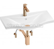 Комплект Wellsee Bisou 201005289 глянцевый белый, розовое золото, 5 в 1