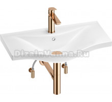 Комплект Wellsee Bisou 201005299 глянцевый белый, розовое золото, 5 в 1