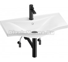 Комплект Wellsee Bisou 201005302 глянцевый белый, матовый черный, 5 в 1