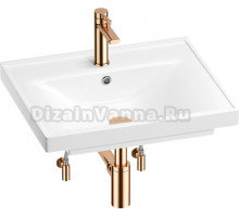 Комплект Wellsee FreeDom 201004884 глянцевый белый, розовое золото, 5 в 1