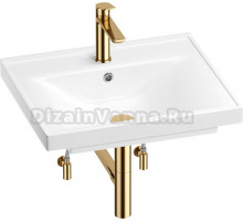 Комплект Wellsee FreeDom 201004898 глянцевый белый, золото, 5 в 1