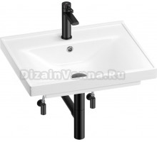 Комплект Wellsee FreeDom 201004902 глянцевый белый, матовый черный, 5 в 1