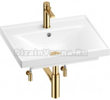 Комплект Wellsee FreeDom 201004913 глянцевый белый, золото, 5 в 1