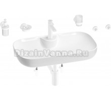 Комплект Wellsee Croquis 2.0 201005885 белый глянцевый, белый матовый, 9 в 1