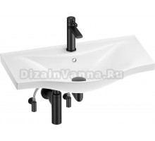 Комплект Wellsee Bisou 201005322 глянцевый белый, матовый черный, 5 в 1