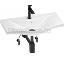 Комплект Wellsee Bisou 201005337 глянцевый белый, матовый черный, 5 в 1