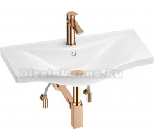 Комплект Wellsee Bisou 201005339 глянцевый белый, розовое золото, 5 в 1