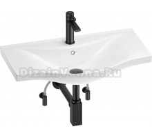 Комплект Wellsee Bisou 201005342 глянцевый белый, матовый черный, 5 в 1